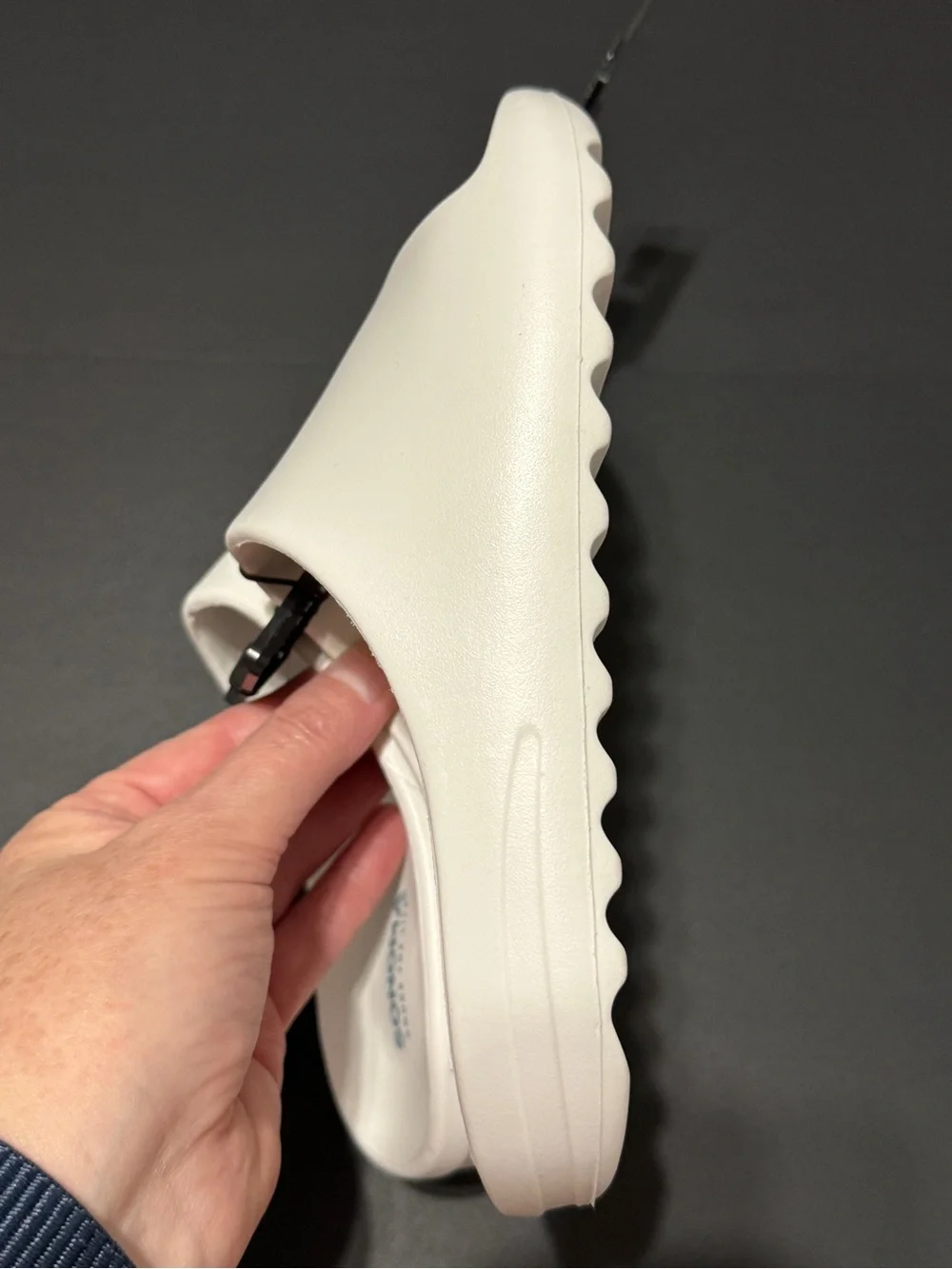 Sonoma White Slide Sandals with Logo Insole